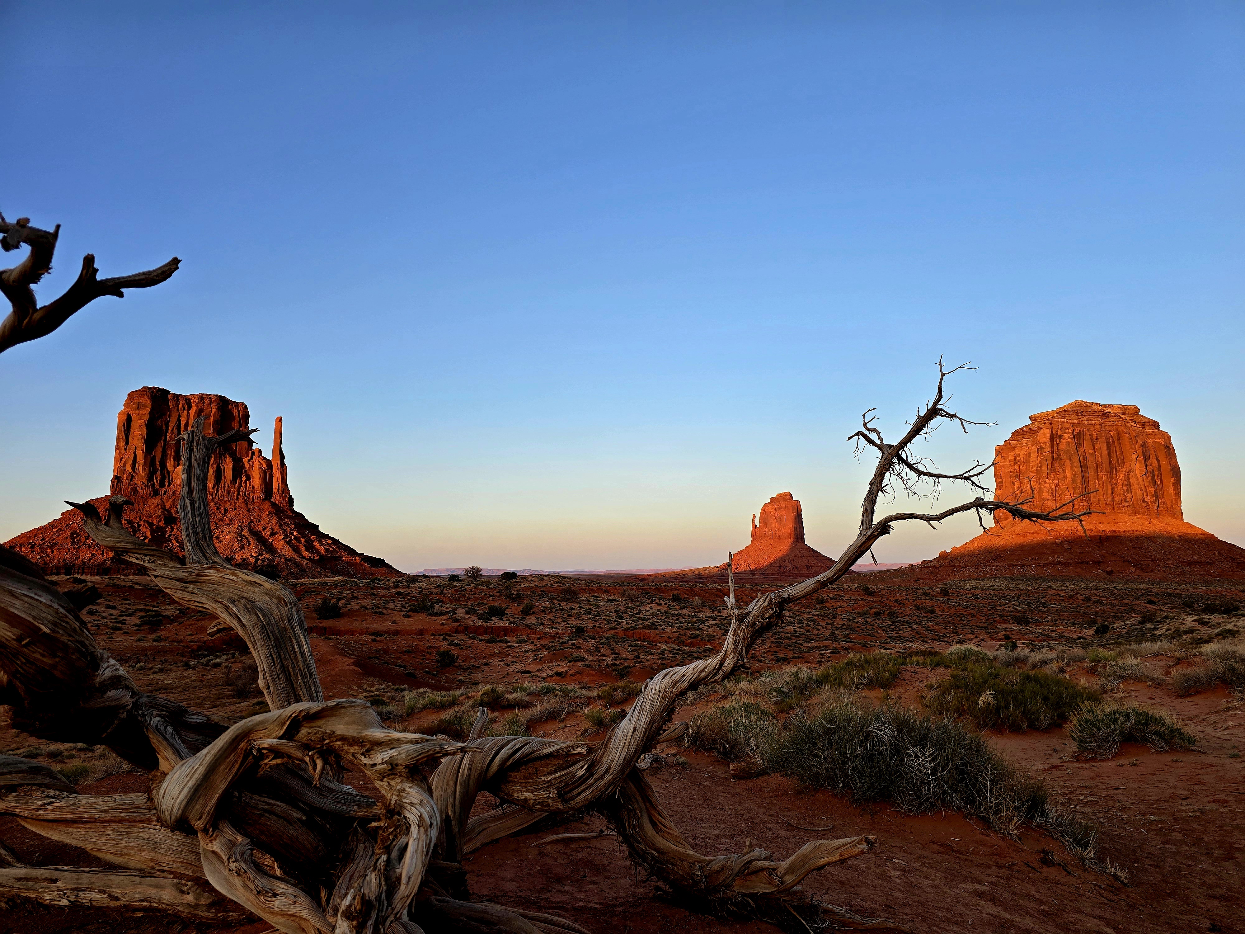 Oljato-Monument Valley al tramonto