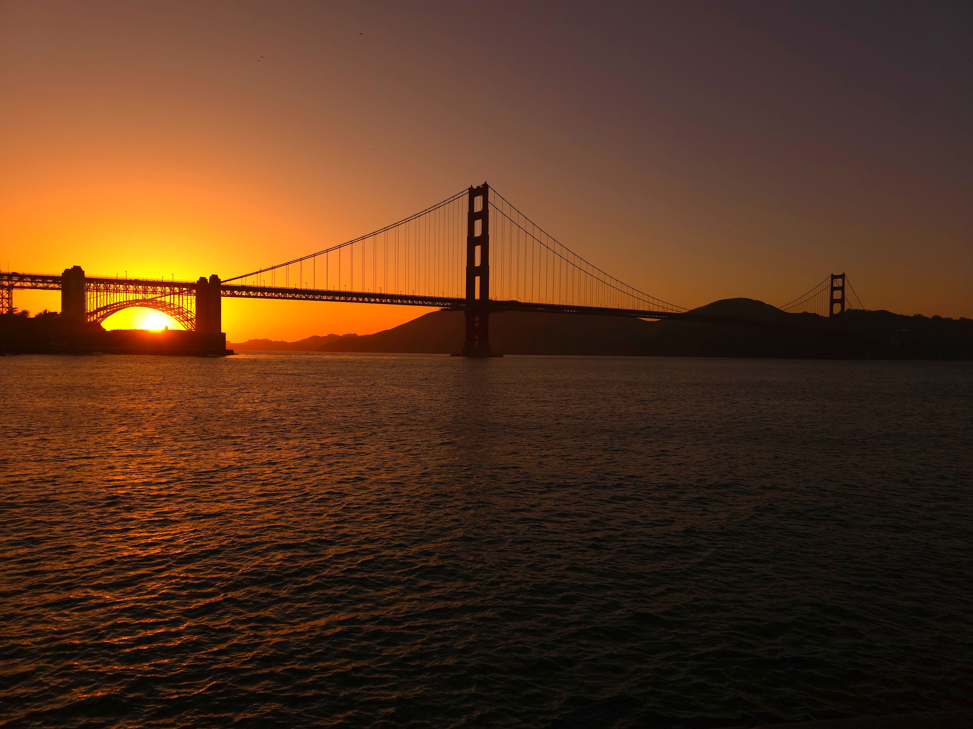 Golden Gate Bridge al tramonto